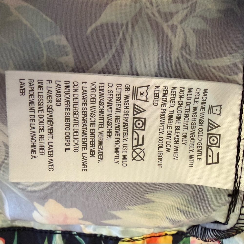Susan Graver XL Tropical Floral Hooded Utility Jacket Zip Front - Picture 3 of 15